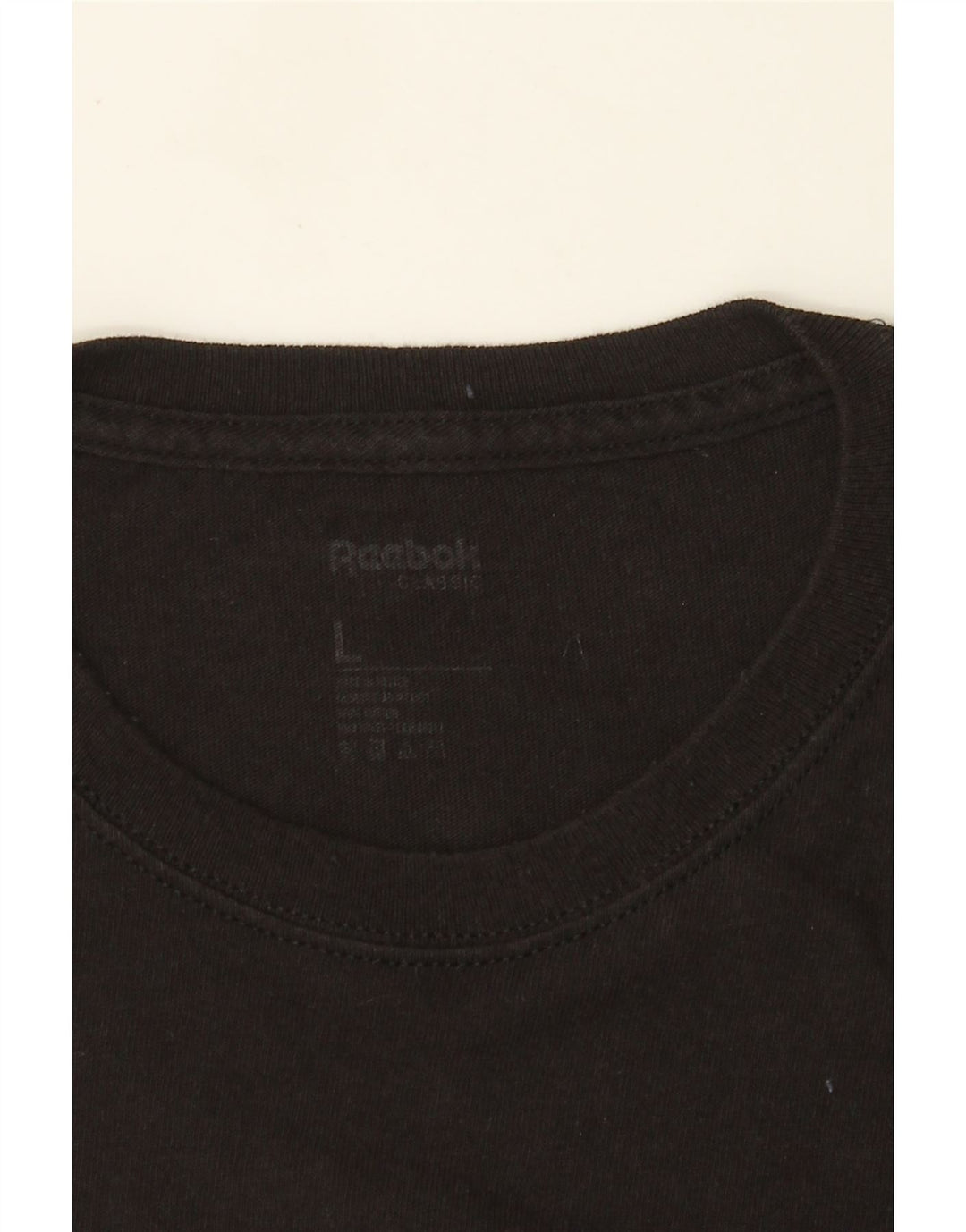 Reebok Herre Grafisk T-Shirt Top Stor Sort