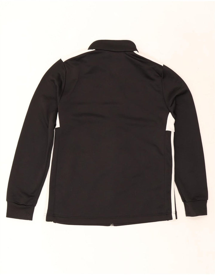Adidas træningsdragt topjakke til kvinder UK 14 Medium Sort Colourblock Polyester
