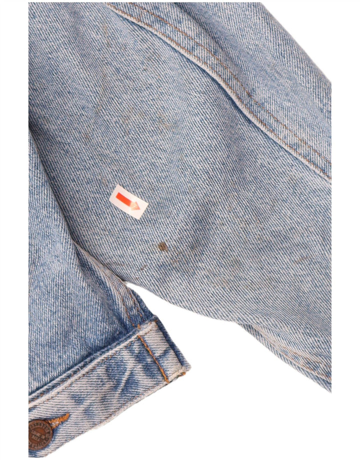 BENETTON Denimjakke til mænd IT 52 XL Blå Bomuld