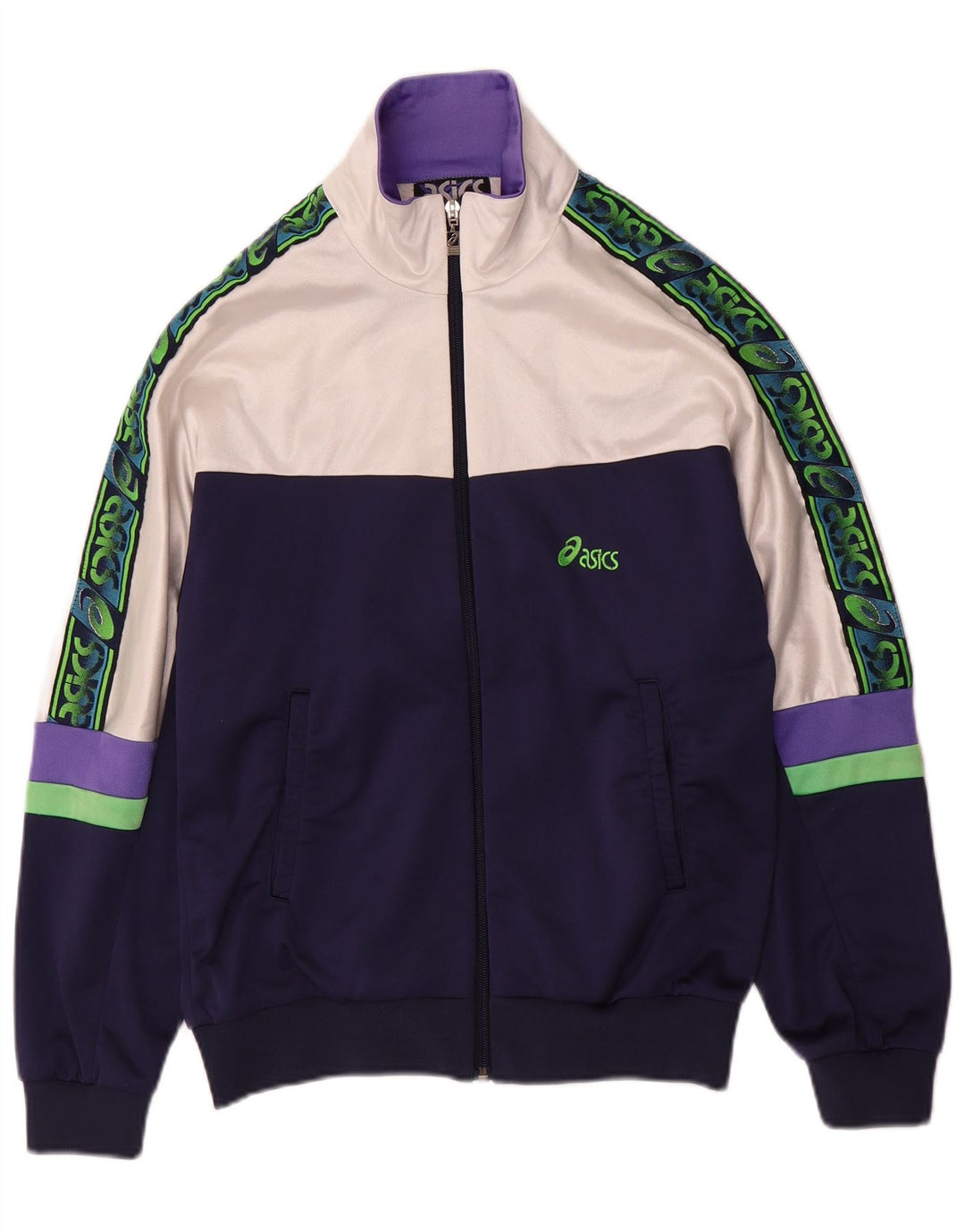 Asics hel træningsdragt til kvinder IT 46 Stor marineblå farveblok polyamid