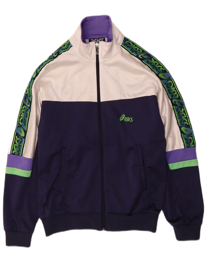 Asics hel træningsdragt til kvinder IT 46 Stor marineblå farveblok polyamid