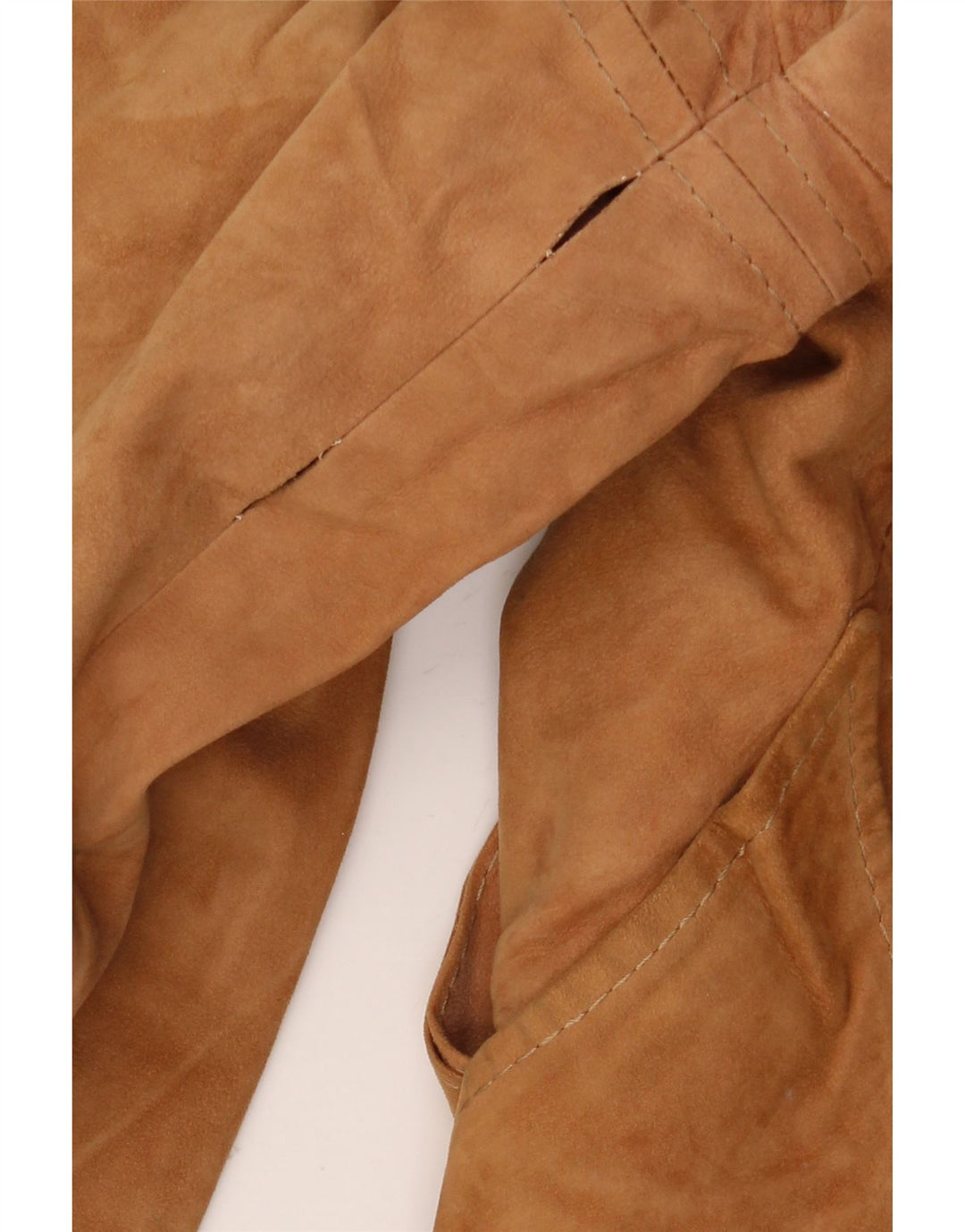 Vintage dame militær ruskindsjakke IT 48 XL Brun