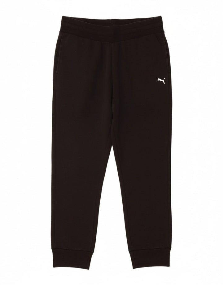 PUMA Mens Tracksuit Trousers Joggers Medium  Black Cotton