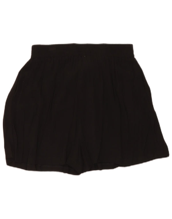 Zara Kvinders Højtaljede Casual Shorts Medium W28 Sort Viscose
