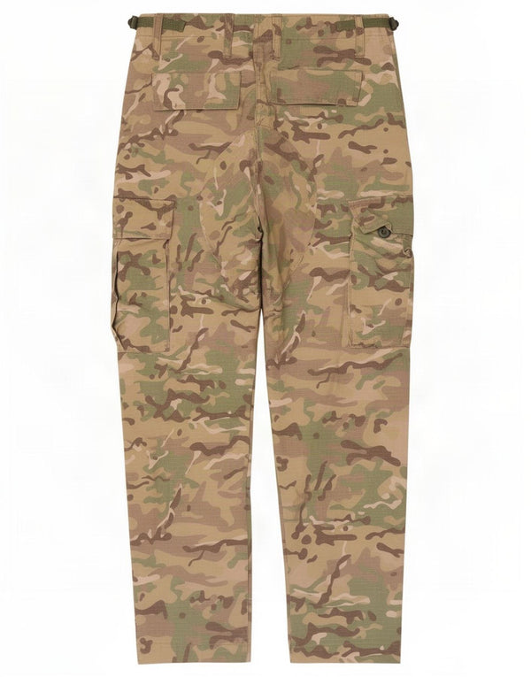 Vintage Straight Cargo bukser til mænd W28 L27 Khaki Camouflage