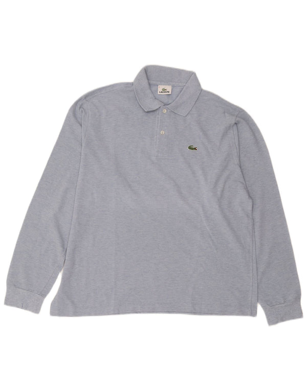 Lacoste Langærmet Polo Shirt til mænd Størrelse 6 XL Blå Bomuld
