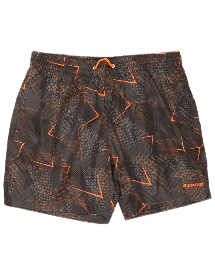 Lotto Herre badeshorts XL Grå Geometrisk Polyester