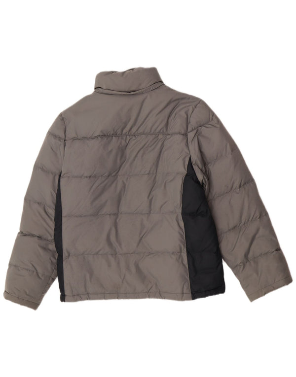Champion Herre Oversized polstret jakke UK 10 Small Grey Colourblock