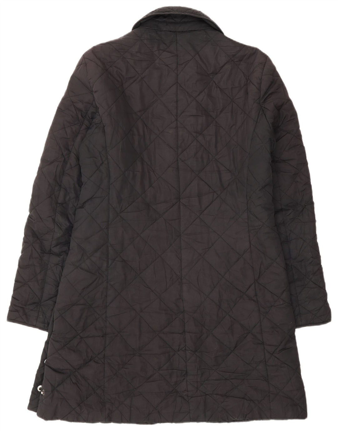 Zara Quiltet overfrakke til kvinder UK 16 Large Black