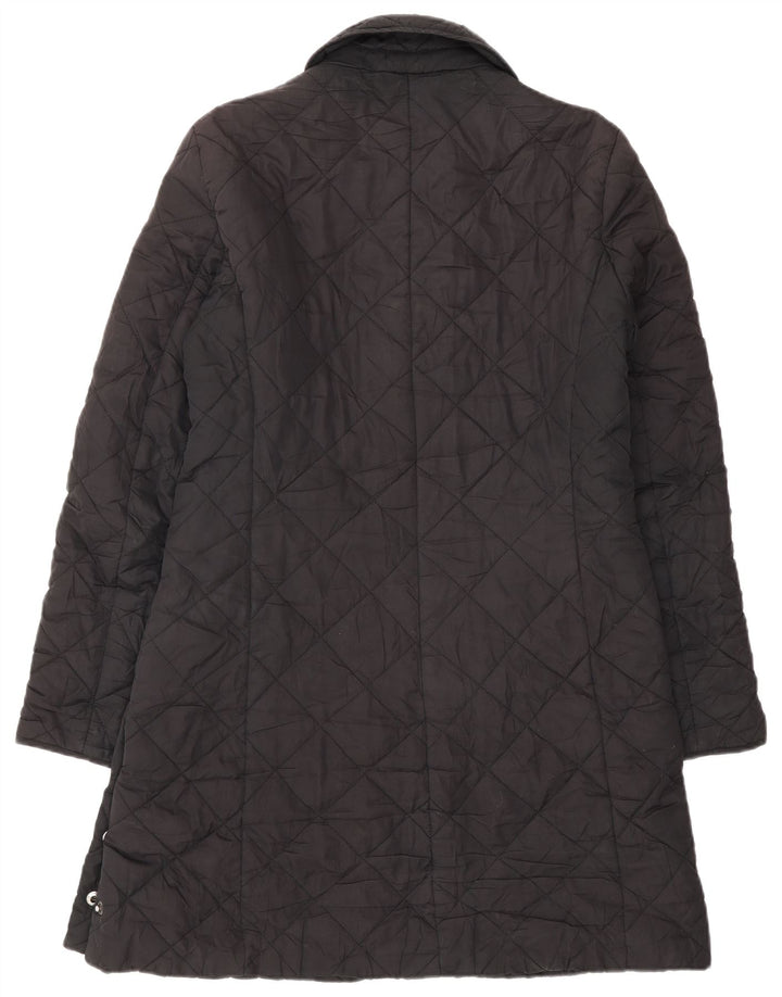 Zara Quiltet overfrakke til kvinder UK 16 Large Black