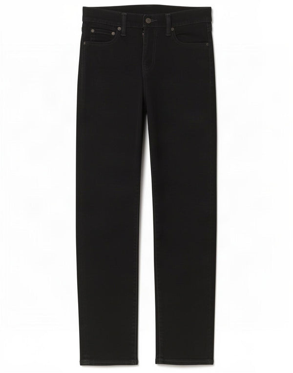 Levi's Dame 504 Straight Jeans W29 L32 Sort Bomuld