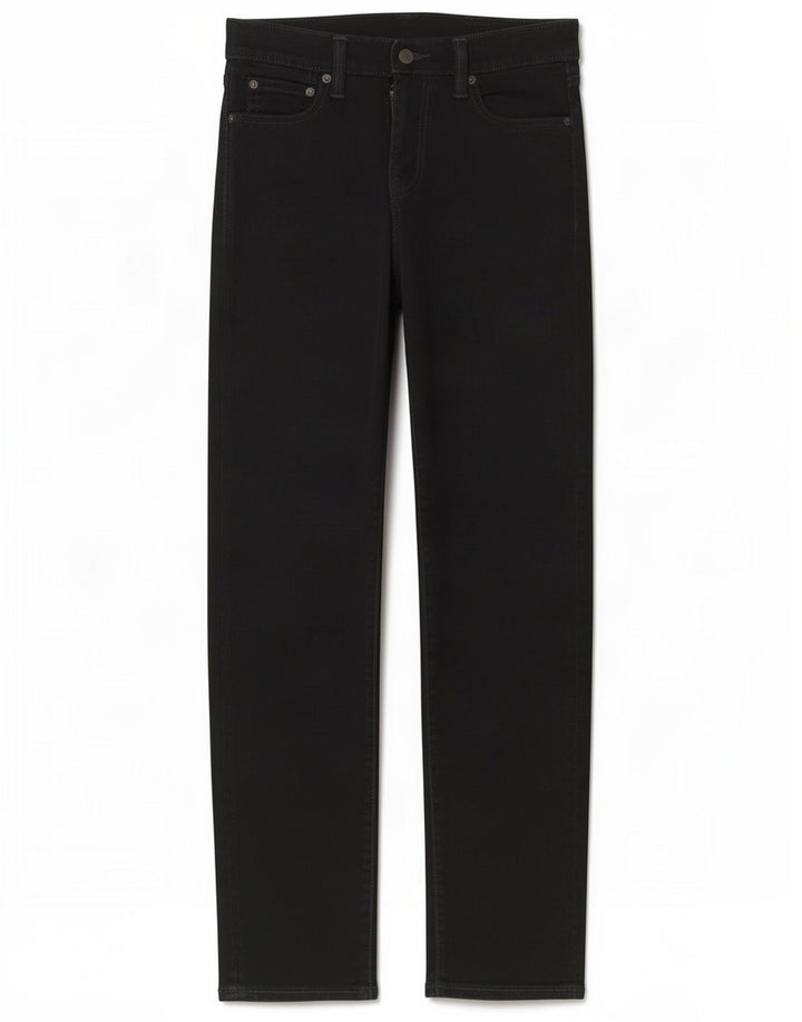Levi's Dame 504 Straight Jeans W29 L32 Sort Bomuld