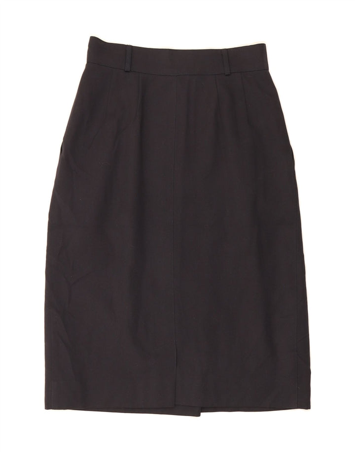 PENNY BLACK Womens Midi Skirt W28 Medium Navy Blue Vintage Penny Black and Second-Hand Penny Black from Messina Hembry 
