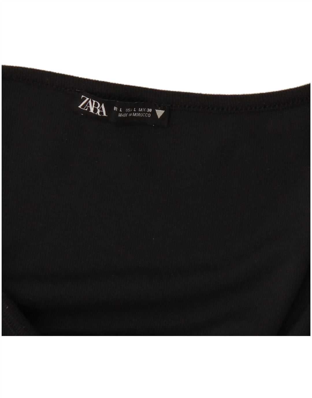 Zara Dame Top Langærmet UK 14 Large Sort