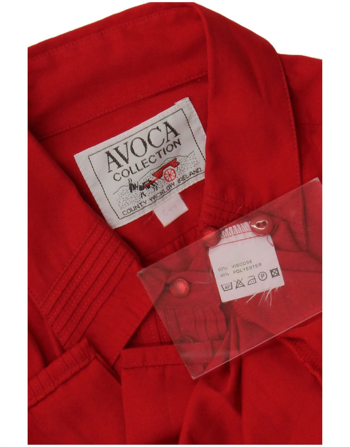 Avoca dameskjorte bluse EU 44 XL Rød viskose