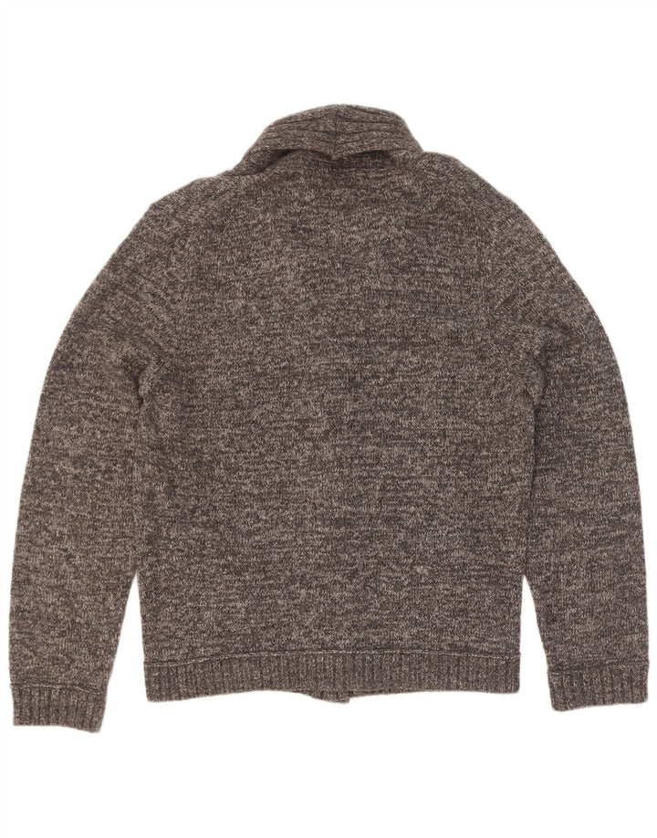 Trussardi Herre Cardigan Sweater XL Grå Flecked Viscose