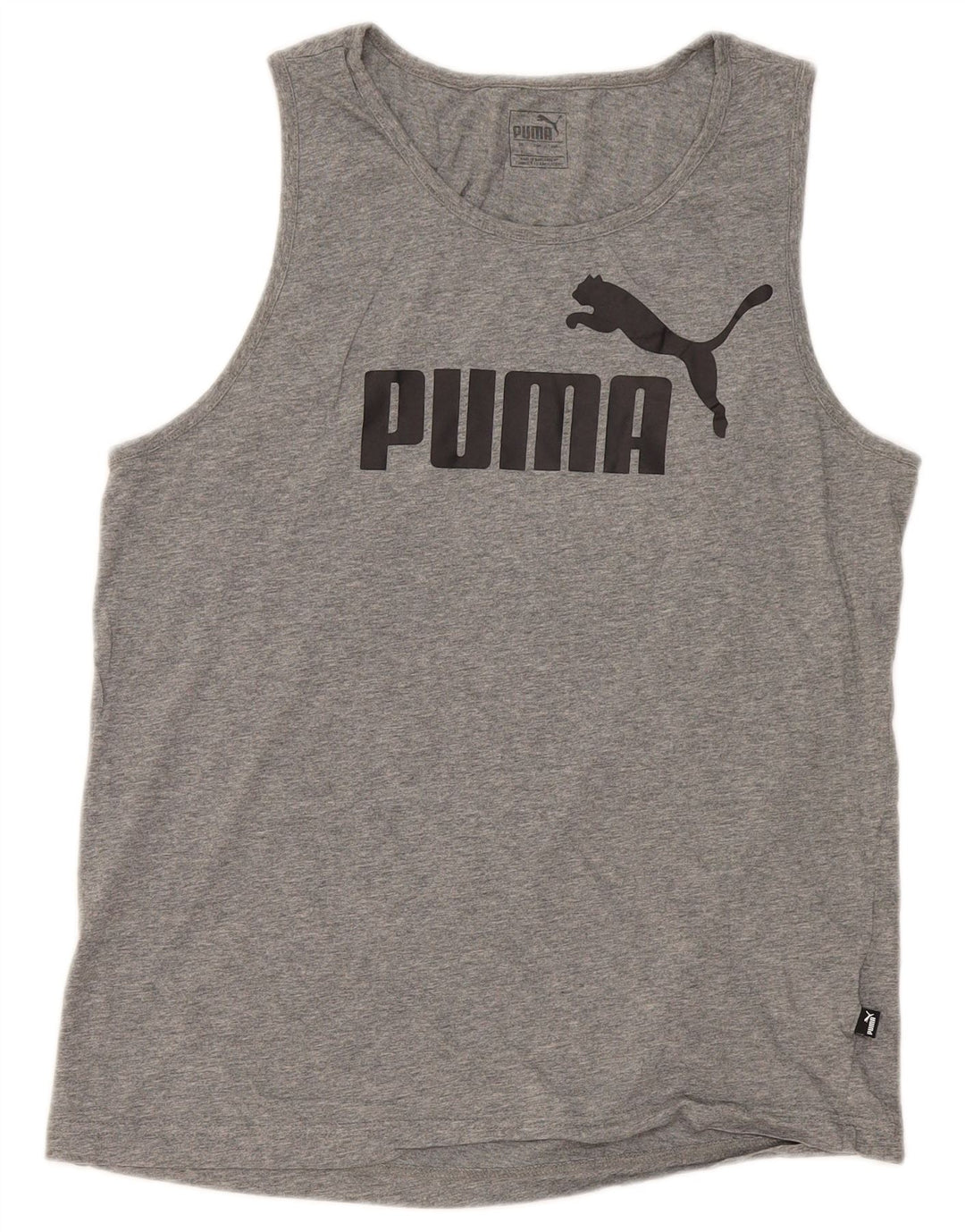 Puma Herre Grafisk Vest Top Stor Grå Bomuld