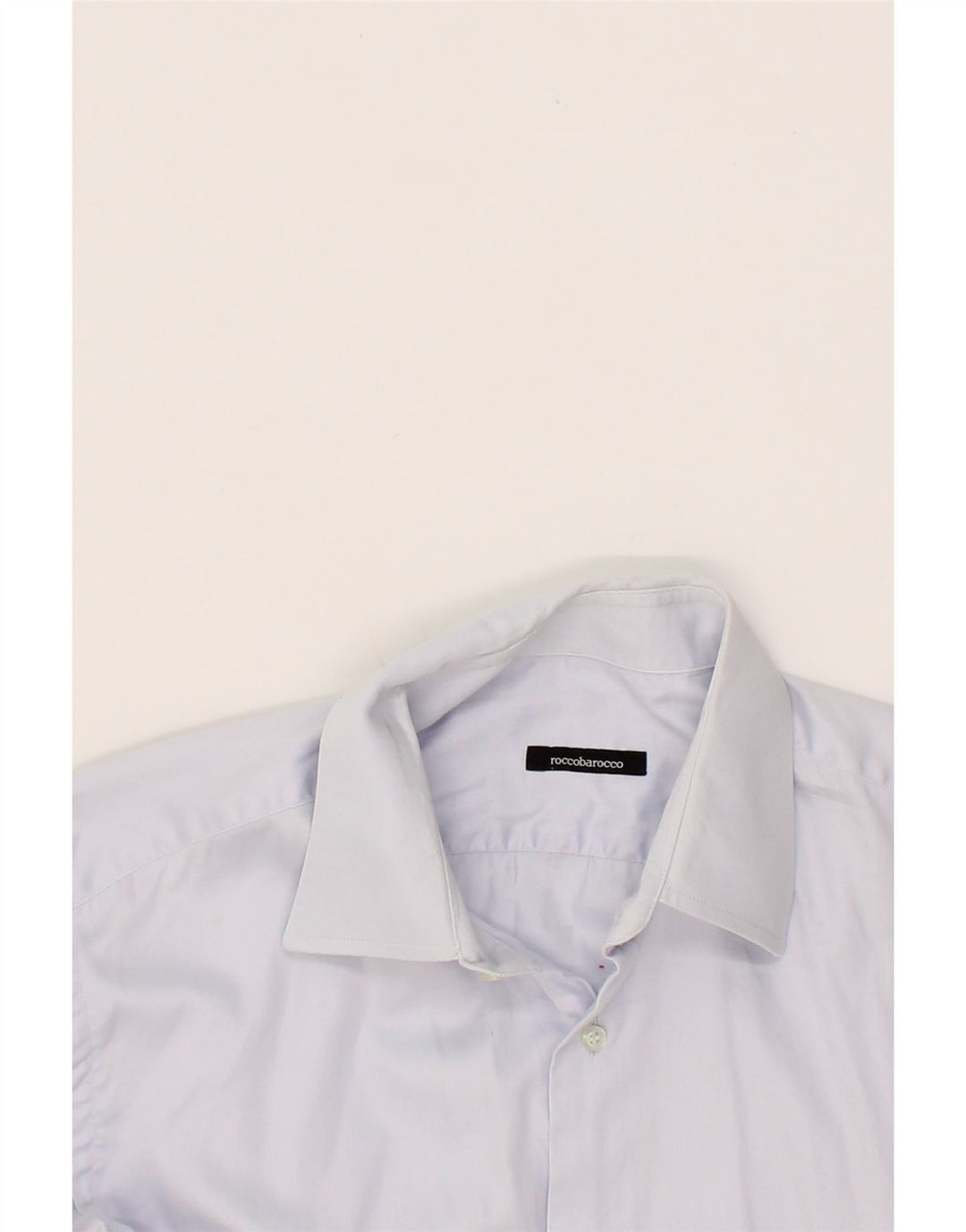 ROCCOBAROCCO Mens Shirt Medium Blue Vintage Roccobarocco and Second-Hand Roccobarocco from Messina Hembry 