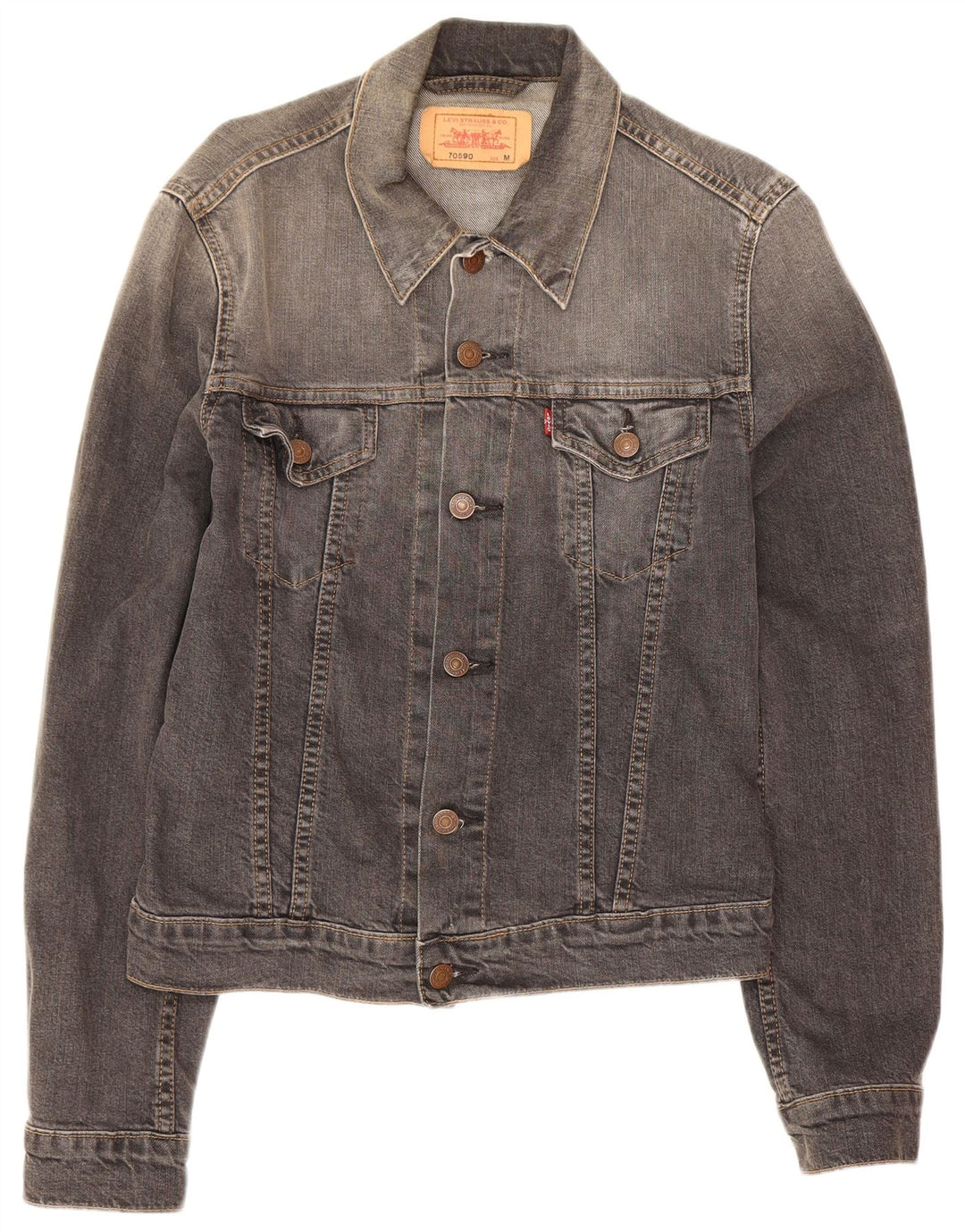 Levi's Herre denimjakke UK 38 Medium Grey Bomuld