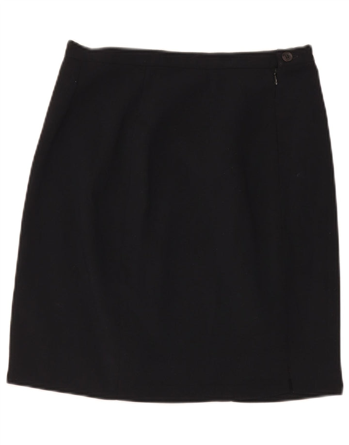 Zara Dame Mini-nederdel EU 40 Medium W30 Marineblå Polyester