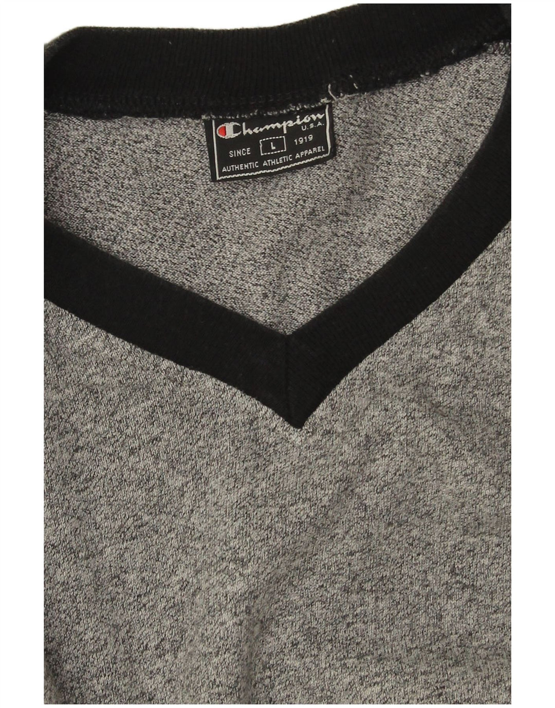 Champion Herre T-Shirt Top Stor Grå Colourblock