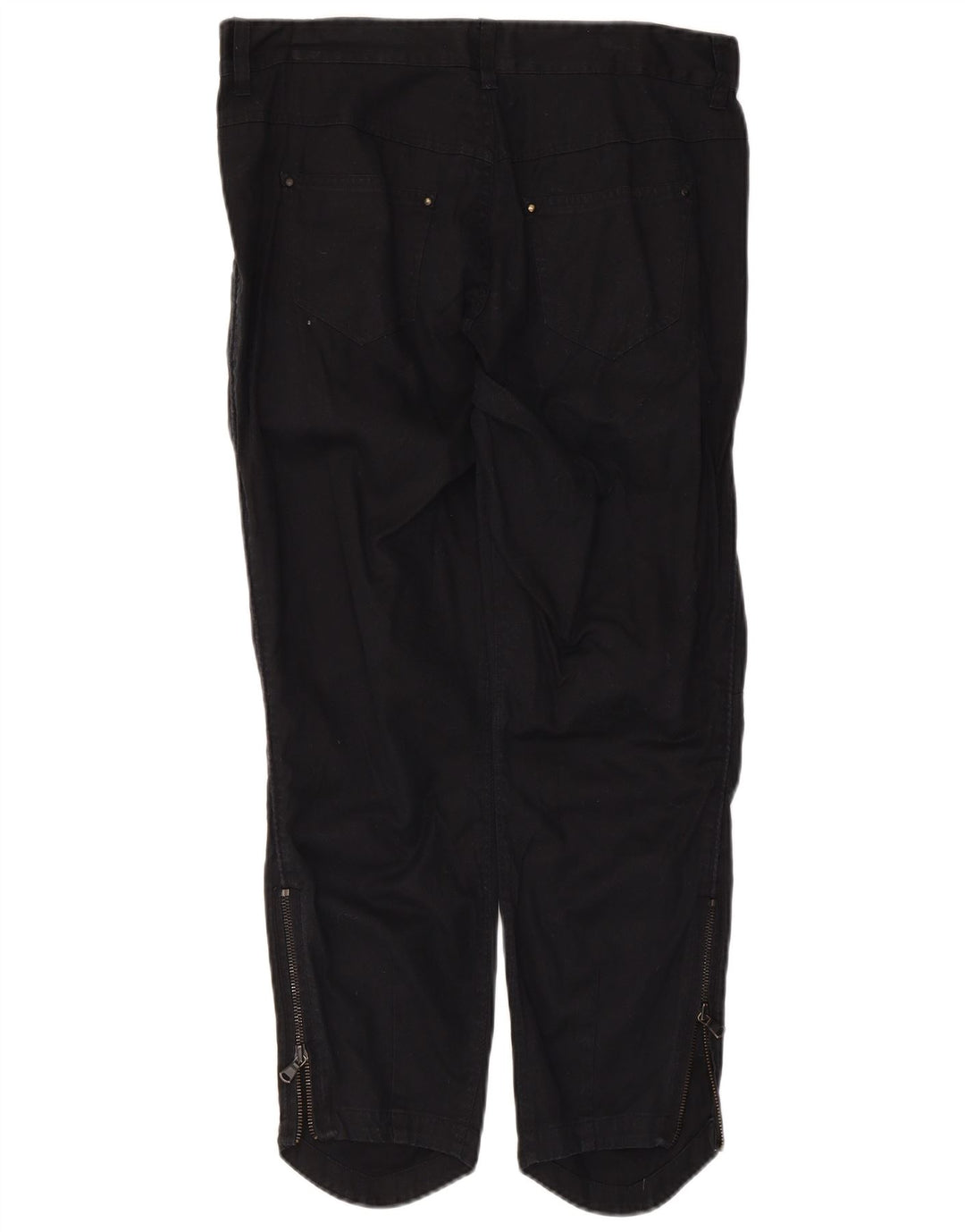 Diesel Dame Cropped Trousers W32 L25 Sort Bomuld