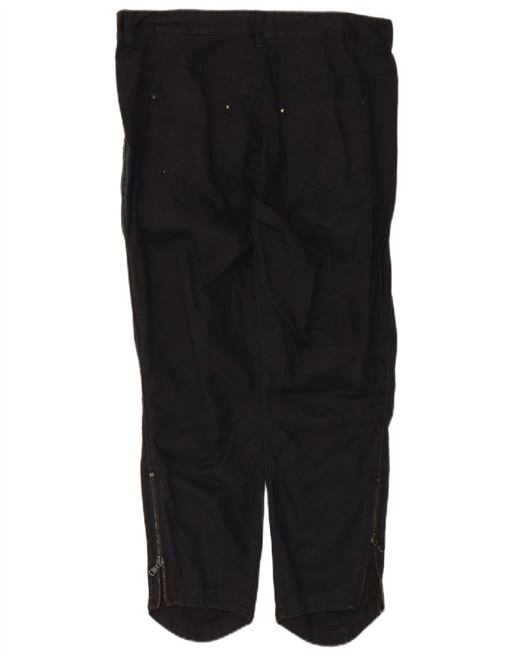 Diesel Dame Cropped Trousers W32 L25 Sort Bomuld