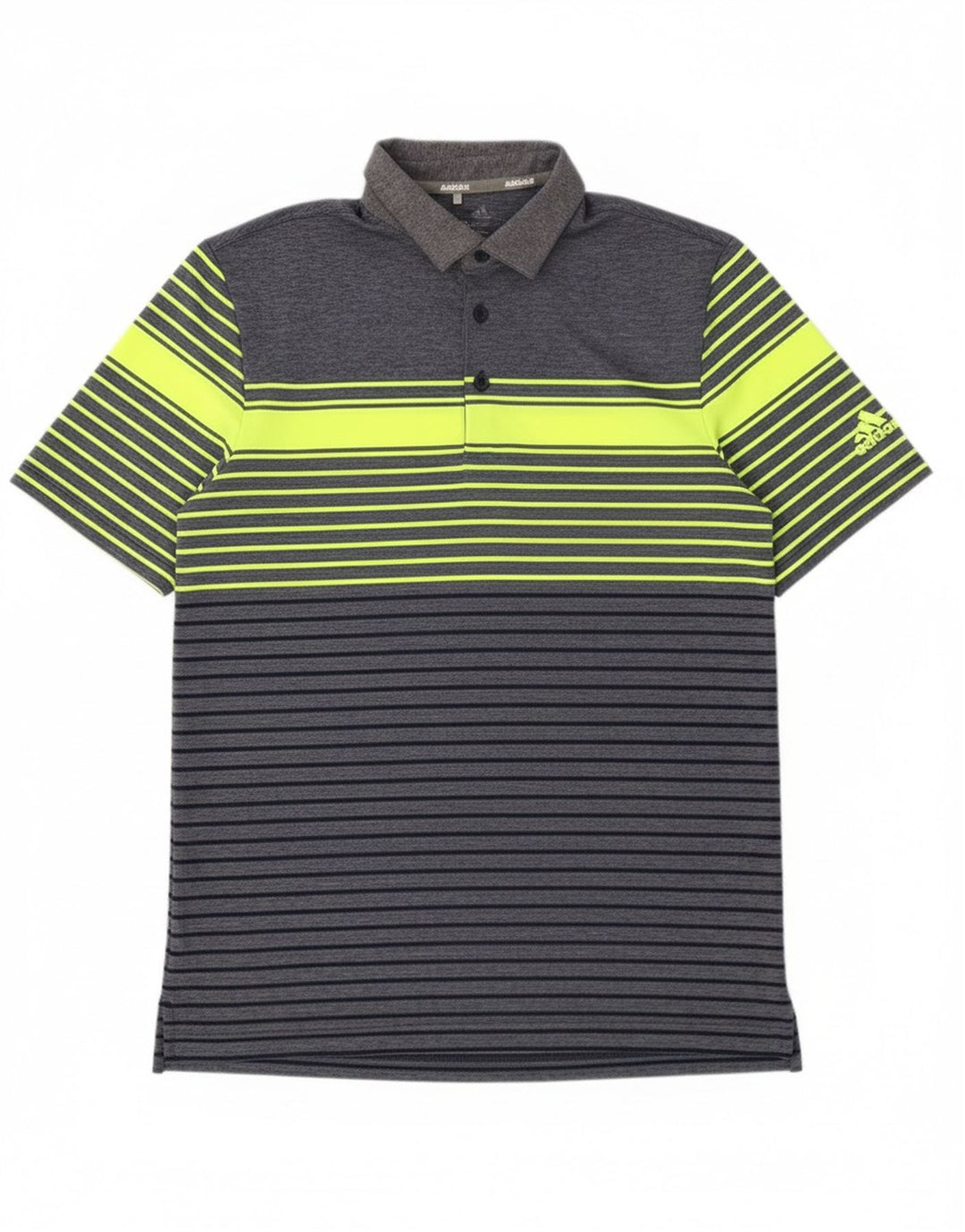 Adidas Poloshirt til mænd XS Marineblå stribet polyester