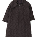 Emporio Armani Quiltet Polstret Frakke IT 42 Medium Sort Polyester
