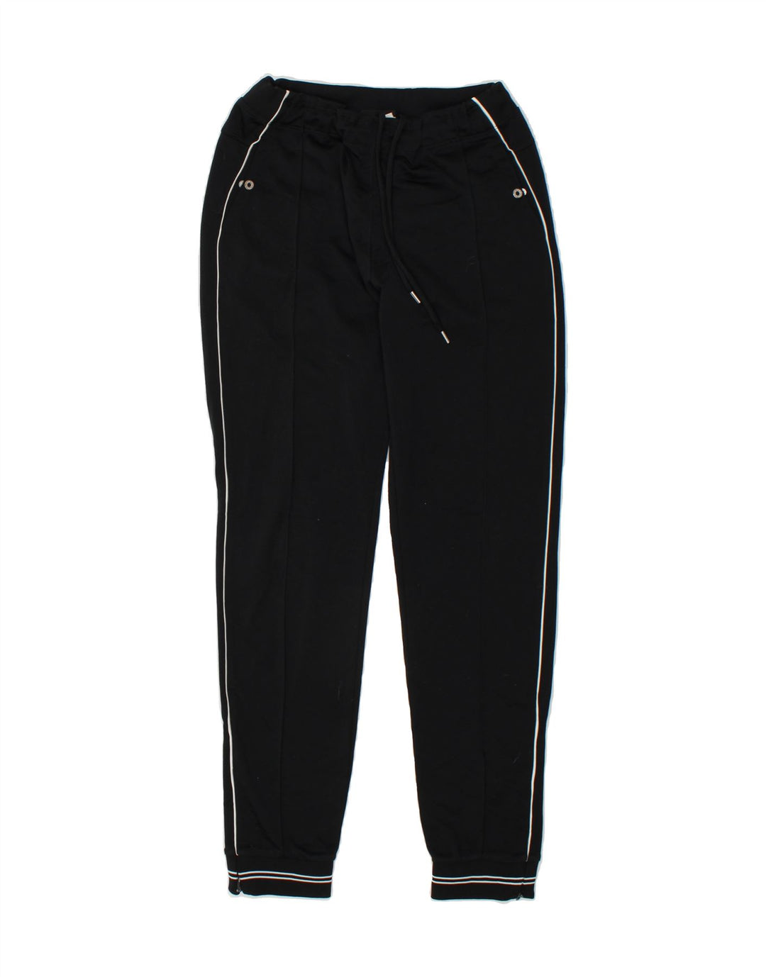 CHAMPION Womens Tracksuit Trousers Joggers UK 8 Small  Black Polyester Vintage Champion and Second-Hand Champion from Messina Hembry 