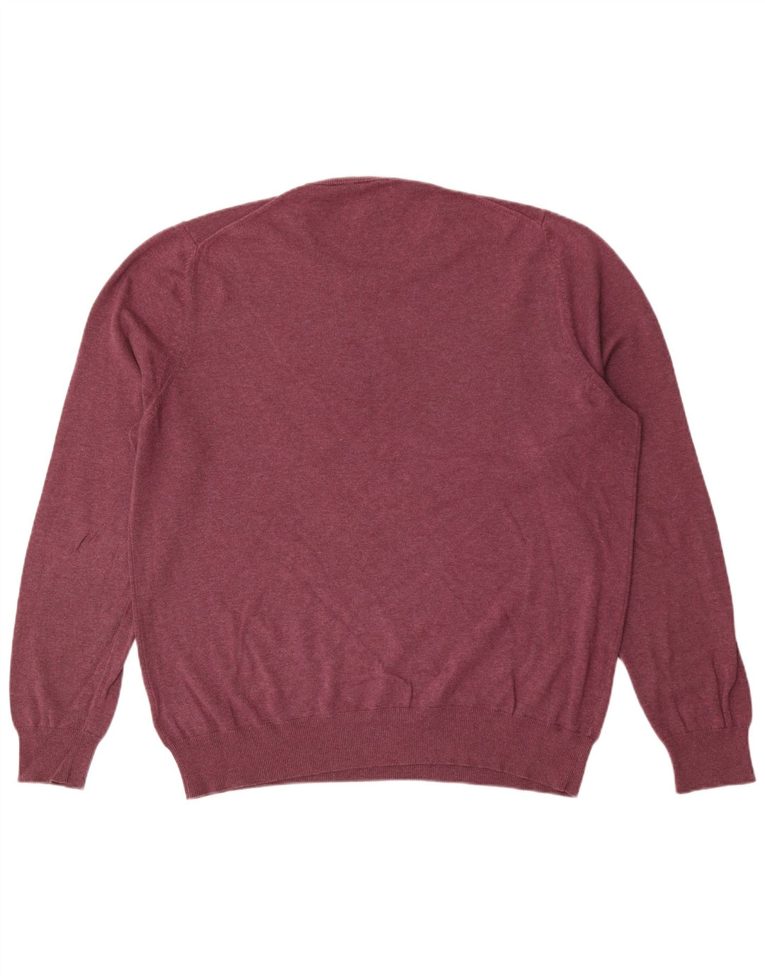 Marks & Spencer Herre sweater med rund hals, stor Bourgogne bomuld