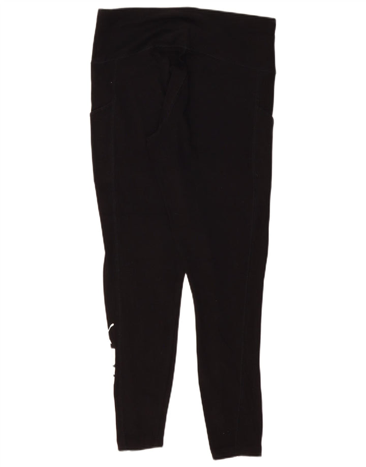 PUMA Grafiske Leggings til kvinder UK 14 Stor sort bomuld