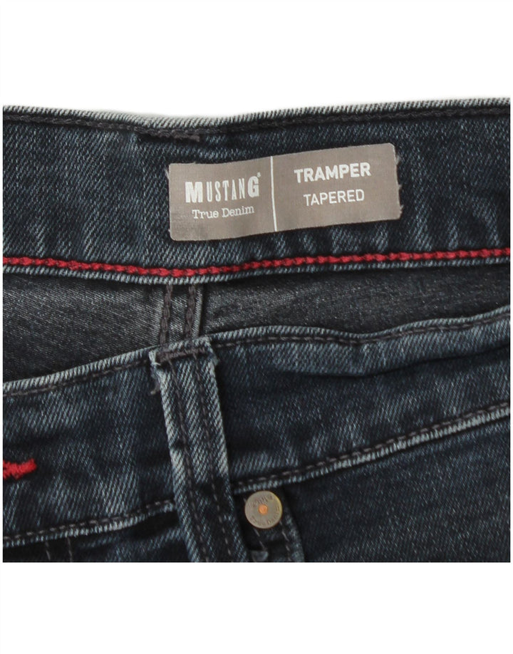 MUSTANG Dame Tramper Medium Rise Slim Fit Tapered Jeans W34 L32 Blå