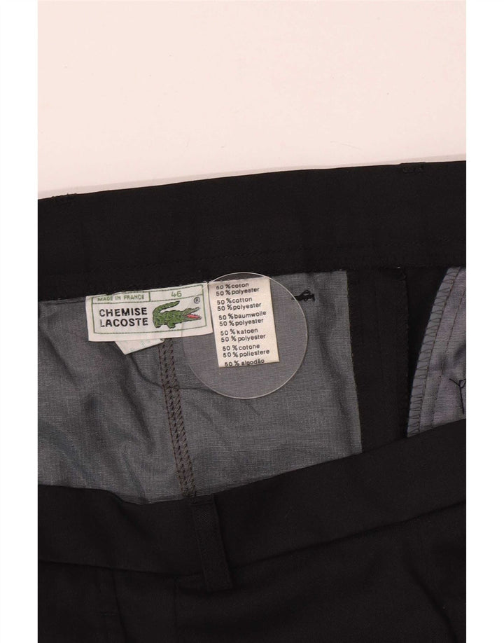 Lacoste Herre Regular Casual Bukser Størrelse 46 Large W32 L31 Sort Bomuld