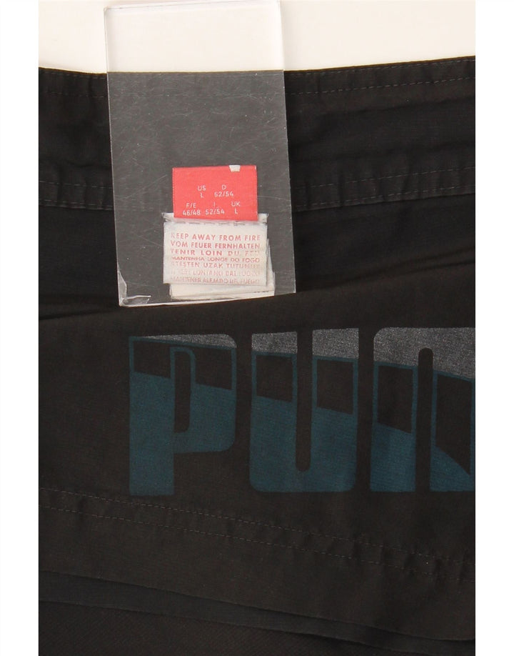Puma Herre grafiske badeshorts Large Sort