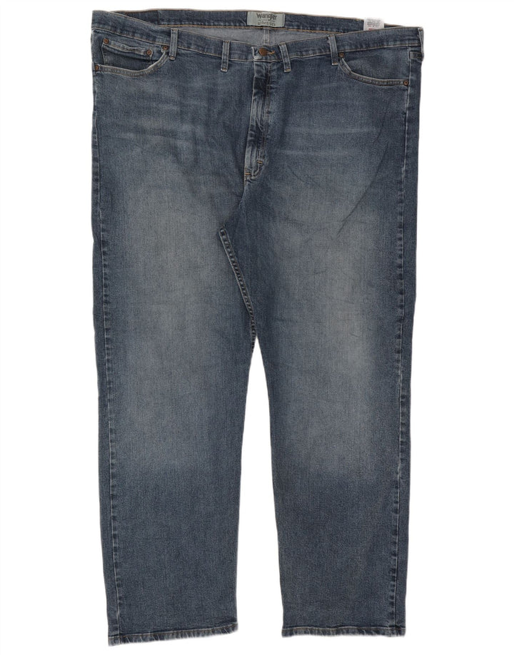 Wrangler Straight Jeans til mænd W52 L32 blå bomuld