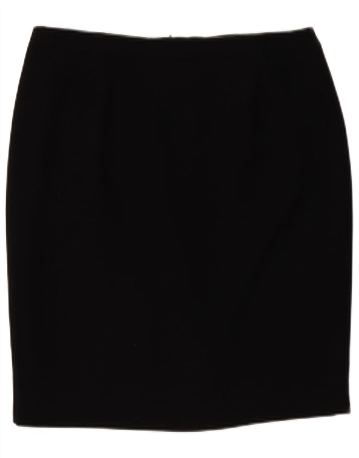Menuet kvinders blyantnederdel UK 14 Large W32 Black Polyester
