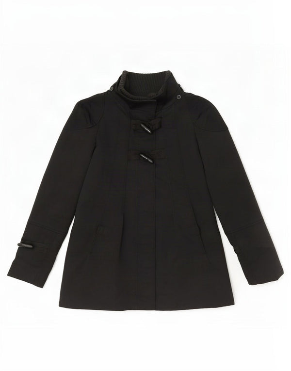 Zara kort overfrakke til kvinder UK 10 Small Black