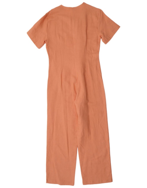 Vintage Jumpsuit til kvinder UK 10 Small Orange
