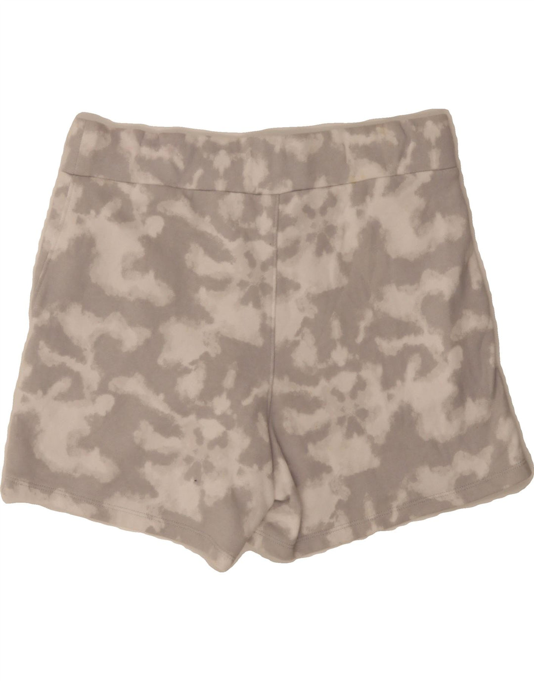 CHAMPION Womens Sport Shorts UK 14 Medium  Grey Tie Dye Cotton Vintage Champion and Second-Hand Champion from Messina Hembry 