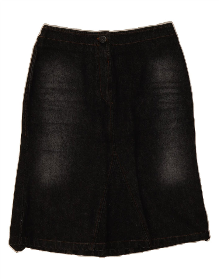 MAX & CO. Womens Denim Skirt IT 40 Small W26  Black Cotton Vintage Max & Co. and Second-Hand Max & Co. from Messina Hembry 