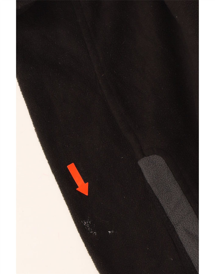 STARTER Mens Fleece Jacket UK 42/44 Large Black Polyester Vintage Starter and Second-Hand Starter from Messina Hembry 