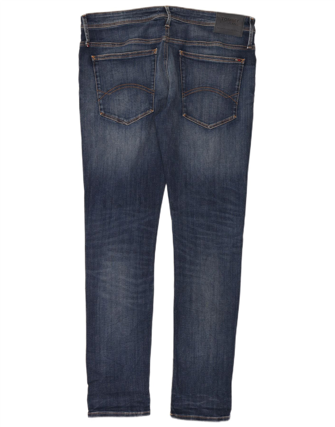 TOMMY HILFIGER Herre Stanton Skinny Jeans W38 L34 Blå Bomuld