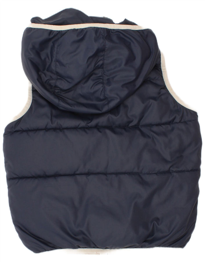 Benetton Boys Polstret Gilet med hætte 6-7 år, lille marineblå polyester