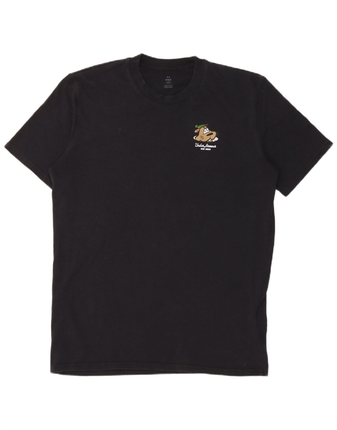 Under Armour Herre grafisk T-shirt Top Medium Sort Bomuld
