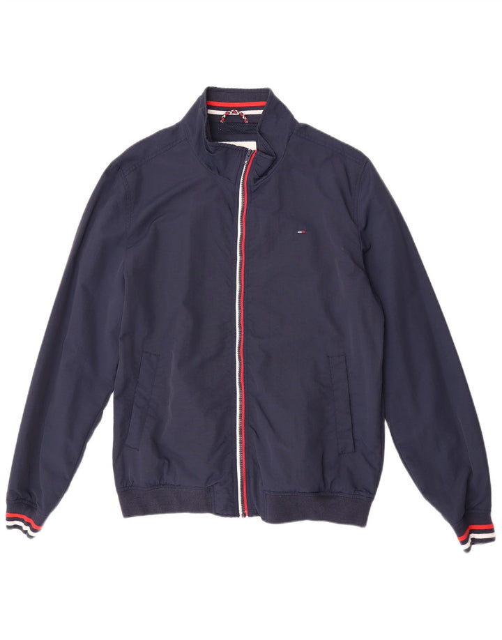 Tommy Hilfiger Herre Bomber Jacket UK 44 2XL Navy Blue Polyamide