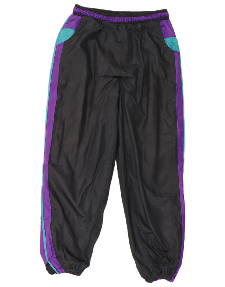 Vintage træningsdragt til mænd Joggers Medium Sort Colourblock