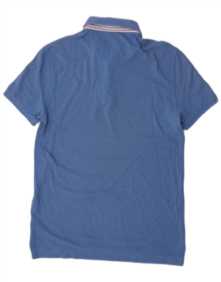 Massimo Dutti Herre Regular Fit Polo Shirt Medium Blue Bomuld