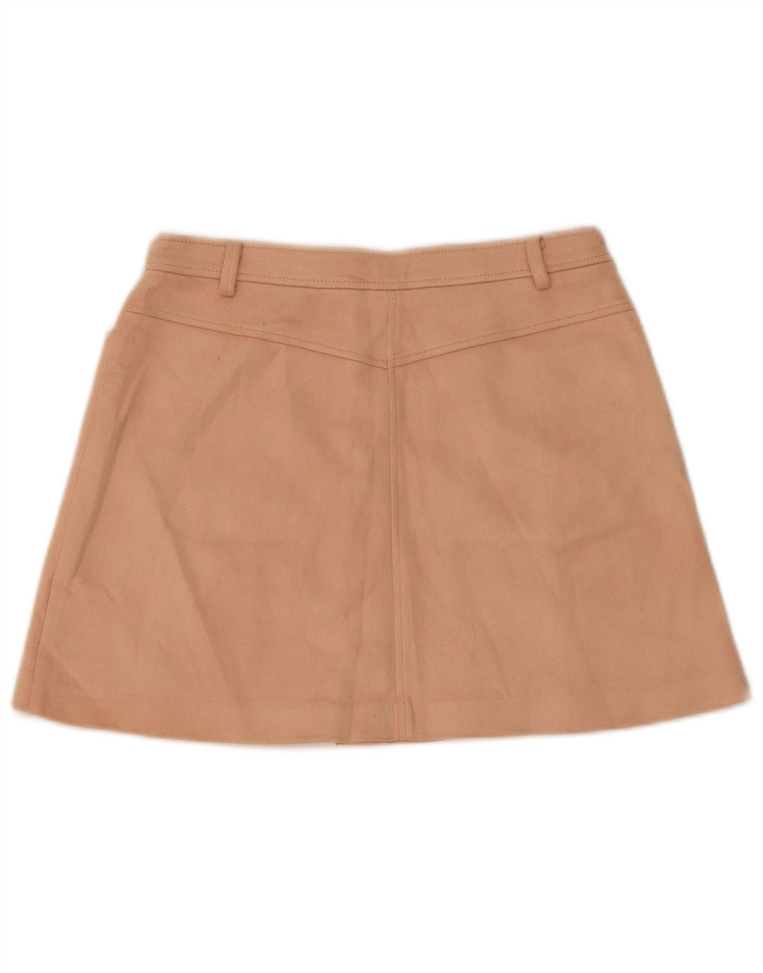 Zara Dame Mininederdel Medium W28 L15 Beige Polyester
