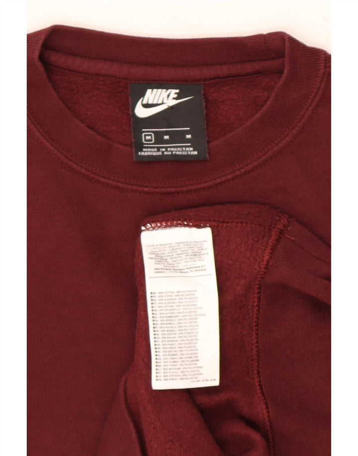 Nike Herre sweatshirt Jumper Medium Bourgogne bomuld